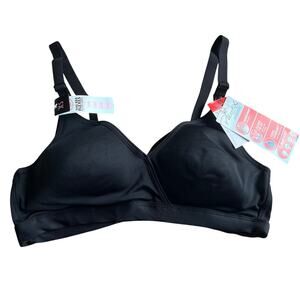NWT! Playtex Black Maternity & Nursing Shaping Wirefree T-Shirt Bra Size XS